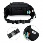 PELLOR Tactical Nylon Waist Pack Chest Bag Fanny Pack Waterproof Unisex Satchel for Outdoor Camping Mountaineering Hiking Cycling