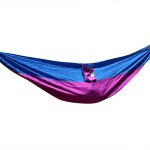 Pellor Double Color Travel Camping Outdoor Parachute Nylon Fabric Two Person Hammock Swing With Free Tree Straps