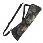 PELLOR Outdoor Hunting Archery Arrows Case Adjustable Shoulder Strap Canvas Quiver Back Carry Waist Carry Arrow Carrier Holder