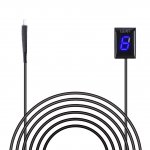 IDEA Waterproof Motorcycle Gear Indicator Plug & Play LED Display for Kawasaki (Rectangle, Blue)