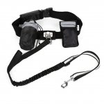 PELLOR Running/Jogging/Walking Hands Free Belt,Including Waist Belt,elastic Leash,Bottle Holder Bag,Dog Treats Bag
