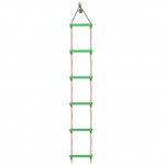 PELLOR 6 Rung Plastic Climbing Rope Ladder Outdoor Sports Sensory Integration Training Climbing Frames for Children Kids