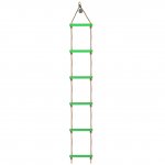 PELLOR 6 Rung Plastic Climbing Rope Ladder Outdoor Sports Sensory Integration Training Climbing Frames for Children Kids