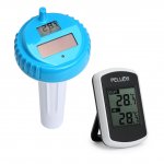 PELLOR Wireless Solar Swimming Pool Thermometer Indoor Temperature Gauge