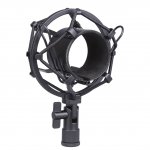 Koolertron Universal 50MM Microphone Shock Mount For 48MM-54mm Diameter Condenser Mic (Black)