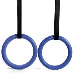 Pellor Olympic Gymnastic Rings For Upper Body Strength And Bodyweight Excercising Suspension Training(Blue)