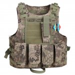 PELLOR Hunting Tactical Molle ﻿Tactical Assault Plate Carrier Vest With Customizable Modular Pouches