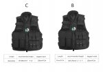 PELLOR Outdoor Tactical Nylon Vest Security Guard Adult Waistcoat CS Field Combat Training Protective Vest