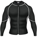 PELLOR Men Neoprene Sweat Suit Fitness Long-sleeved Jacket Weight Loss Sauna Sportswear