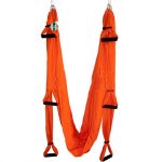 Pellor Yoga Fitness Inversion Swing Aerial Pilates Flying Yoga Hammock Max 200KG (Orange)