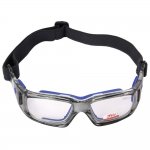 Occhiali Sportivi, PELLOR Adulti Occhiali Running Occhiali Antinfortunistica Regolabile per Occhiali da Calcio Amatori di Basket Tennis - Blu