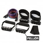 PELLOR Multi-functional Resistance Exercise Band Pull Ropes Cable Body Strength Training Suit For Boxing, MMA, Basketball,Athletics 100 Pounds