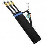 PELLOR 3 Tube Quiver Adjustable Waist Hanging Archery Arrows Case for Outdoor Hunting Training