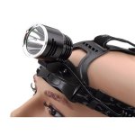Pellor NEW 1200LM CREE XM-L XML T6 LED Headlamp Rechargeable Headlight with 2x18650 Battery and Charger