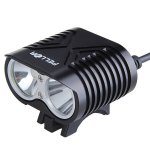 Pellor 4000 Lumens 2 CREE XM-L2 LED Bicycle Light With Spotlight And Astigmatism Function