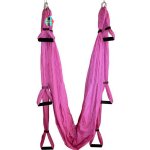 Pellor Yoga Fitness Inversion Swing Aerial Pilates Flying Yoga Hammock Max 200KG (Pink)