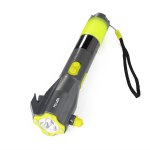 Pellor 8-in-1 Emergency Flashlight,LED Flashlight, SOS Strobe, SOS Siren, Windshield Hammer, Window Breaker, Seatbelt Cutter, Waterproof, Compass, Rechargeable Hand Crank Flashlight and USB Cell Phone Charger