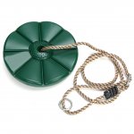 PELLOR Plastic Disc Swing Hanging Seat Rope Outdoor Exercise Fitness Equipment for Children Kids
