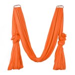 Pellor Deluxe Flying Yoga Hammock For Aerial Yoga Hammock, Orange
