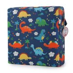 Zicac High Chair Portable Booster Seat Cushion Travel Dining Seat Pad for Toddler Kids Baby Infant Washable Thick Chair Seat Pad (Dark Blue)