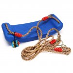 PELLOR Children's Blow Moulded Plastic With Adjustable Rope Length Swing Seat