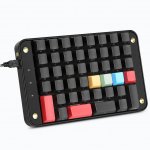 Koolertron Single-Handed Programmable Mechanical Keyboard with OEM Gateron Red Switch,All 44 Programmable Keys Tools Keypad,8 Macro Keys,PBT Keycaps.[SMKD72-C]