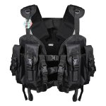 Pellor US Navy Seal Modular Load Swat Assault Tactical Vest, Black Color