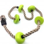 PELLOR Children Physical Training Fitness Swing Climbing Rope Plastic Knot PE Rope Kids Sports Toys Combo Set