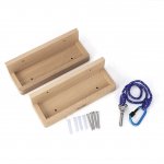 PELLOR Wall Mounted Bike Rack High-duty Beech Wood MTB Bicycle Show Shelf Stander