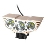 Pellor New Rechargeable 4000 Lumens 3x CREE XM-L U2 LED Bicycle Headlight 4 Modes Lamp Flashlight