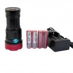 PELLOR 11000 Lumens Super Bright Flashlight LED Torch with Battery and Charger for Outdoor Camping Hunting Hiking Mountaineering
