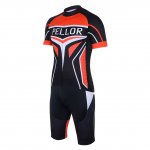 PELLOR Mens Cycling Jerseys Quick Dry Slim Fit Breathable Short Sleeve Jacket Shorts Cycling Suit