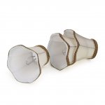 Fuloon Modern European Style Droplight Wall Lamp Candle Chandelier Lamp Shade (Golden-3 pcs)