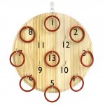 PELLOR Indoor And outdoor Children Adult Wooden Disc Suspension Throwing Circle Puzzle Toys