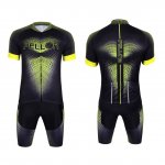 PELLOR Mens Cycling Jerseys Quick Dry Slim Fit Breathable Short Sleeve Jacket Shorts Cycling Suit