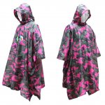 PELLOR Camouflage Jungle Multifunctional Waterproof Hooded Poncho Tactical Rain Gear Poncho