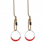 PELLOR Gymnastics Rings Indoor and Outdoor Swing Pull-ups Fitness Equipment for Children Kids