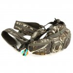 PELLOR Tactical Camouflage Waist Bag Backpack Fanny Bag Pouch Camo Double Shoulder Bag Practical Tooling Kit for Outdoor Hunting Camping Hiking