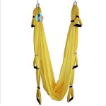 Pellor Yoga Fitness Inversion Swing Aerial Pilates Flying Yoga Hammock Max 200KG (Yellow)