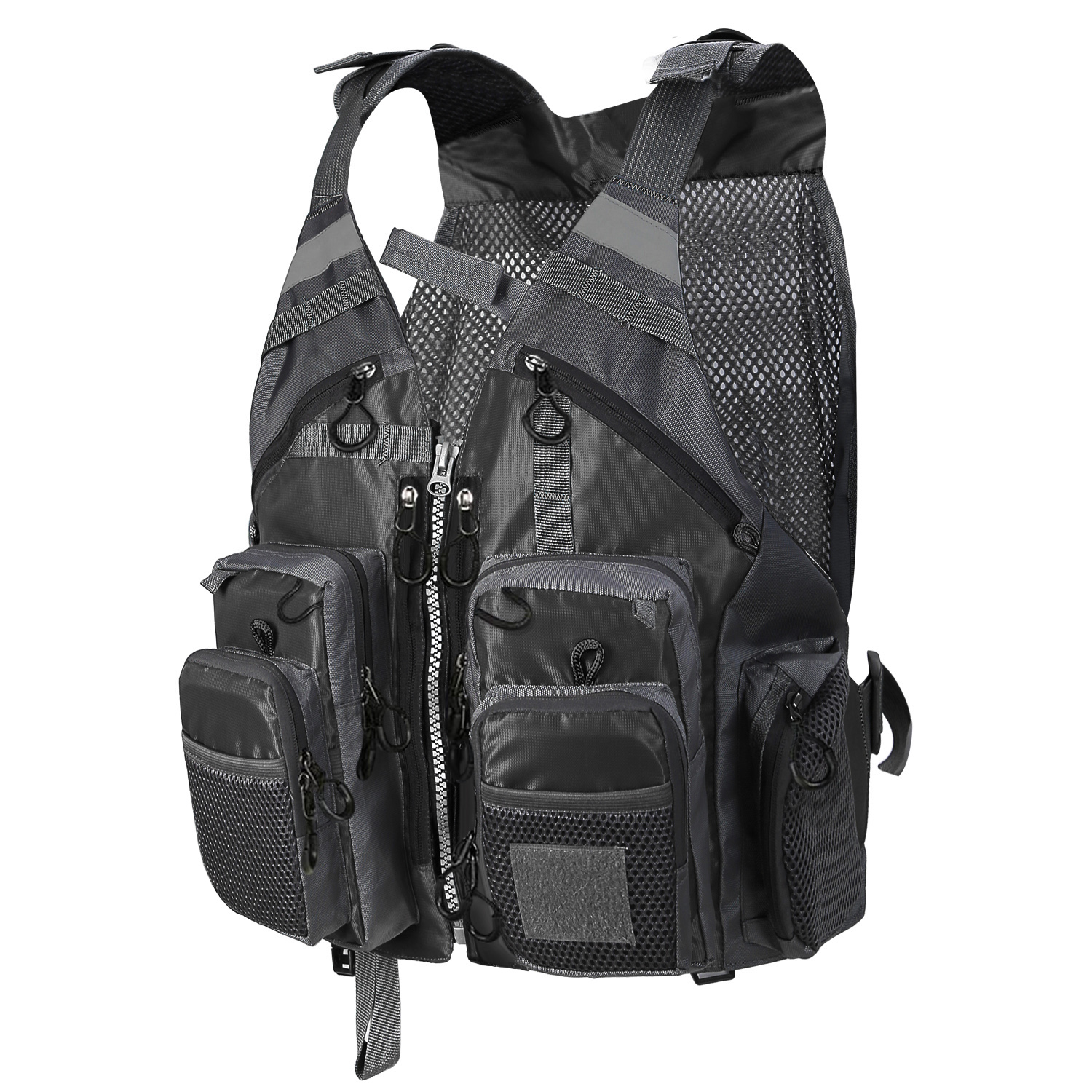 Maxcatch Fly Fishing Vest Backpack Multi-pocket Chest Mesh Bag Adjustable Size