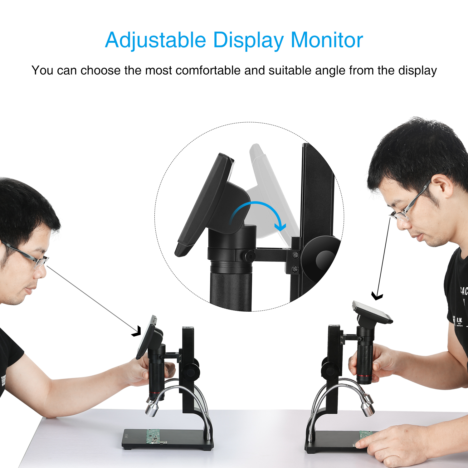 Koolertron 5 inch LCD 1080P Digital Microscope Wireless Remote Control ...